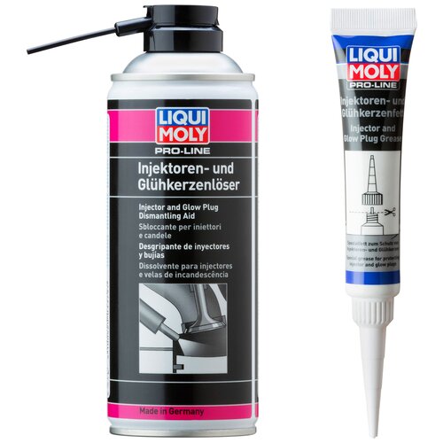 LIQUI MOLY 3379 Pro-Line Injektoren- und Glhkerzenlser 400 ml + 3381 Injektoren- & Glhkerzenfett 20 g