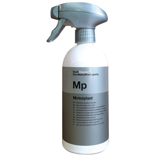 Koch Chemie Motorplast Motorkonservierer Spezial Spray 500 ml + Schwamm & Mikrofasertuch
