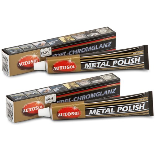 2x Autosol Edel-Chromglanz Metallpolitur Tube 75 ml