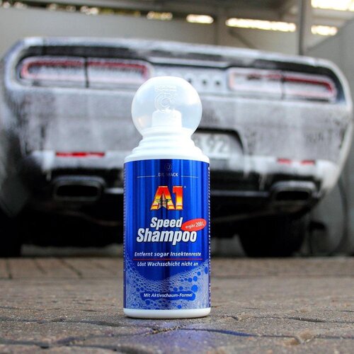 Dr. Wack A1 Speed Shampoo Autoshampoo 500 ml 2760 Set inkl. Waschhandschuh & Schwamm