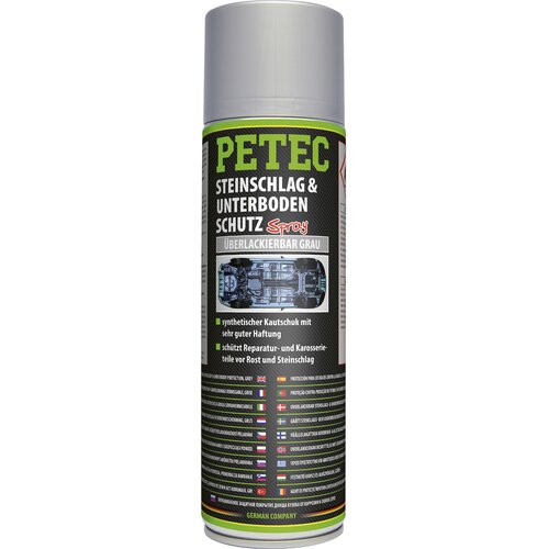 PETEC Steinschlag & Unterbodenschutz Spray Grau Überlackierbar 500 ml 73350